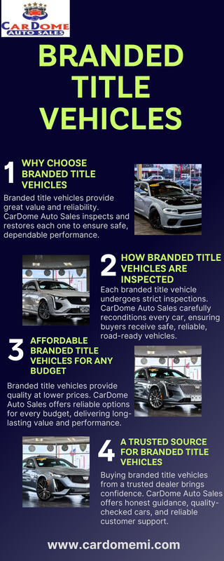Branded title vehicles