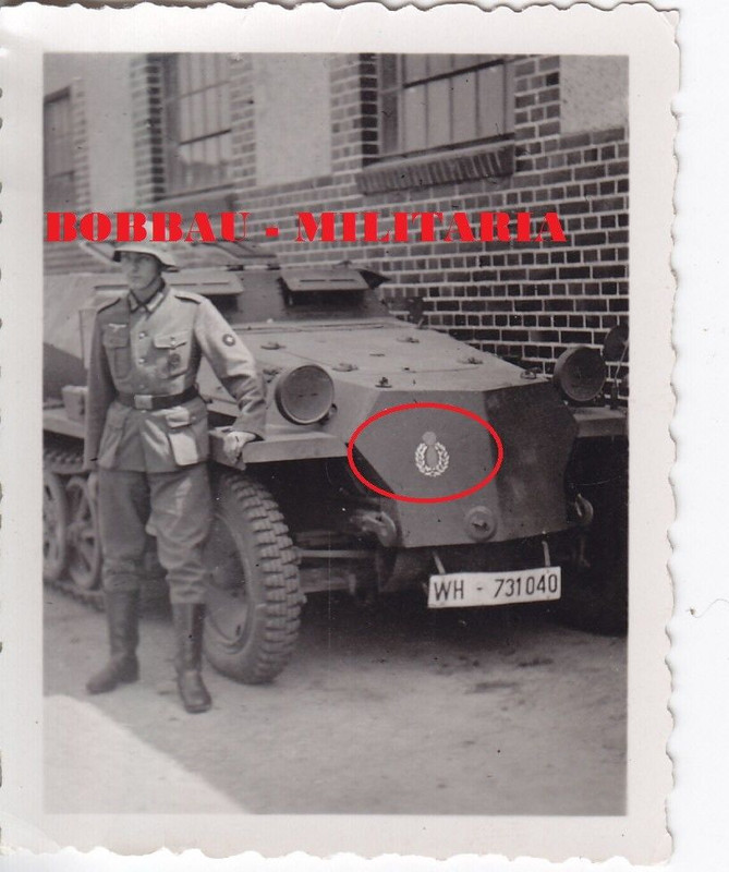 Jüterbog Sturmgeschütz-Schule Wappen Sd,Kfz 252 gepanzerter Muni