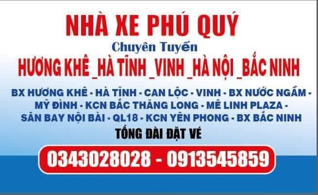 lộ trình xe Phú Quý