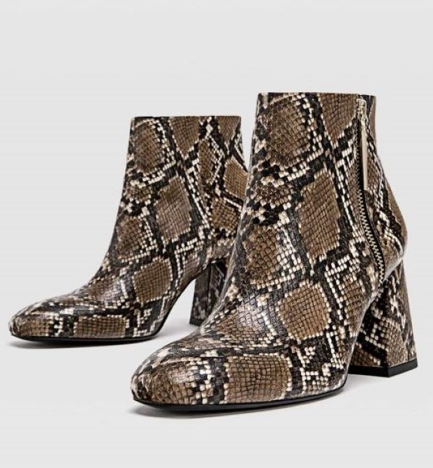 Stradivarius animal print čizmice sa visokom štiklom