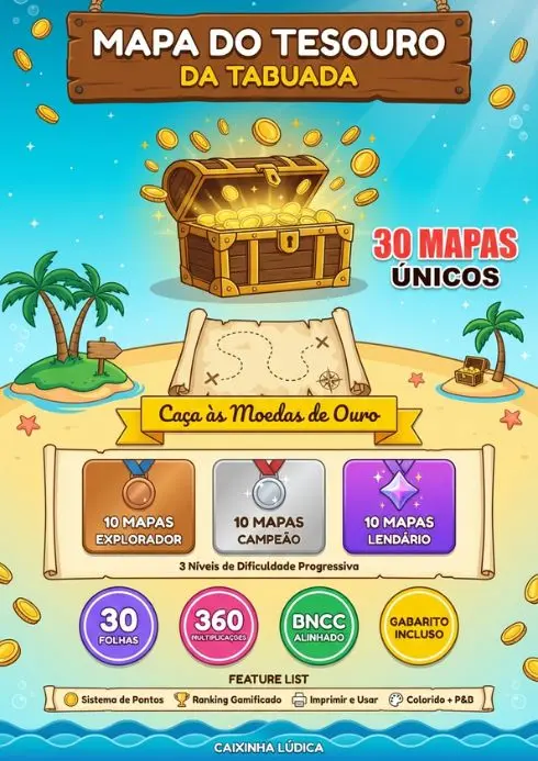 Mapa do Tesouro da Tabuada - Página 1