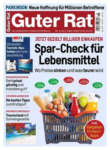 Cover: Guter Rat Testmagazin September No 09 2023
