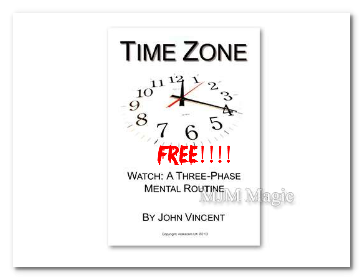 FREE with $20 Order - Time Zone by John Vincent & Alakazam Magic - Tricks