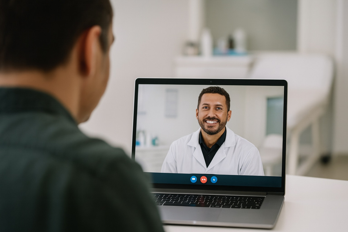 Paciente em teleconsulta