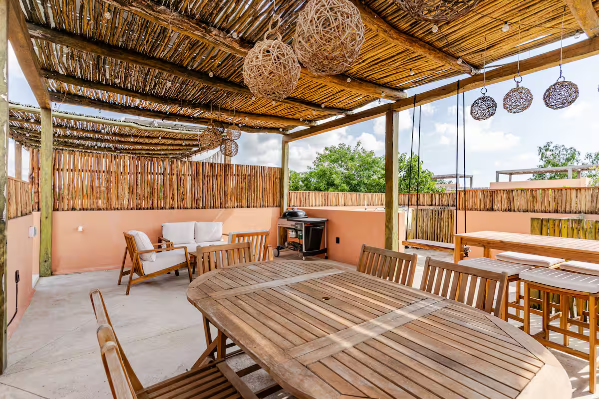 Rooftop privado para cenar y relajarse