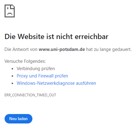 Universität Potsdam offline