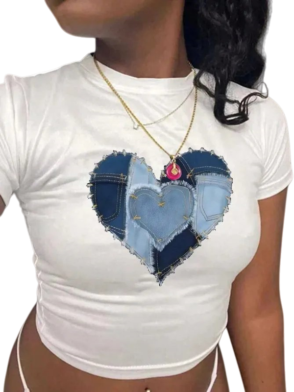 Short form-fitting T-Shirt