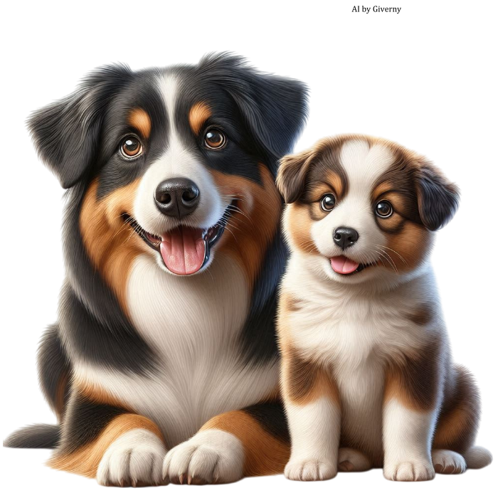 Bordercollie mit Baby1