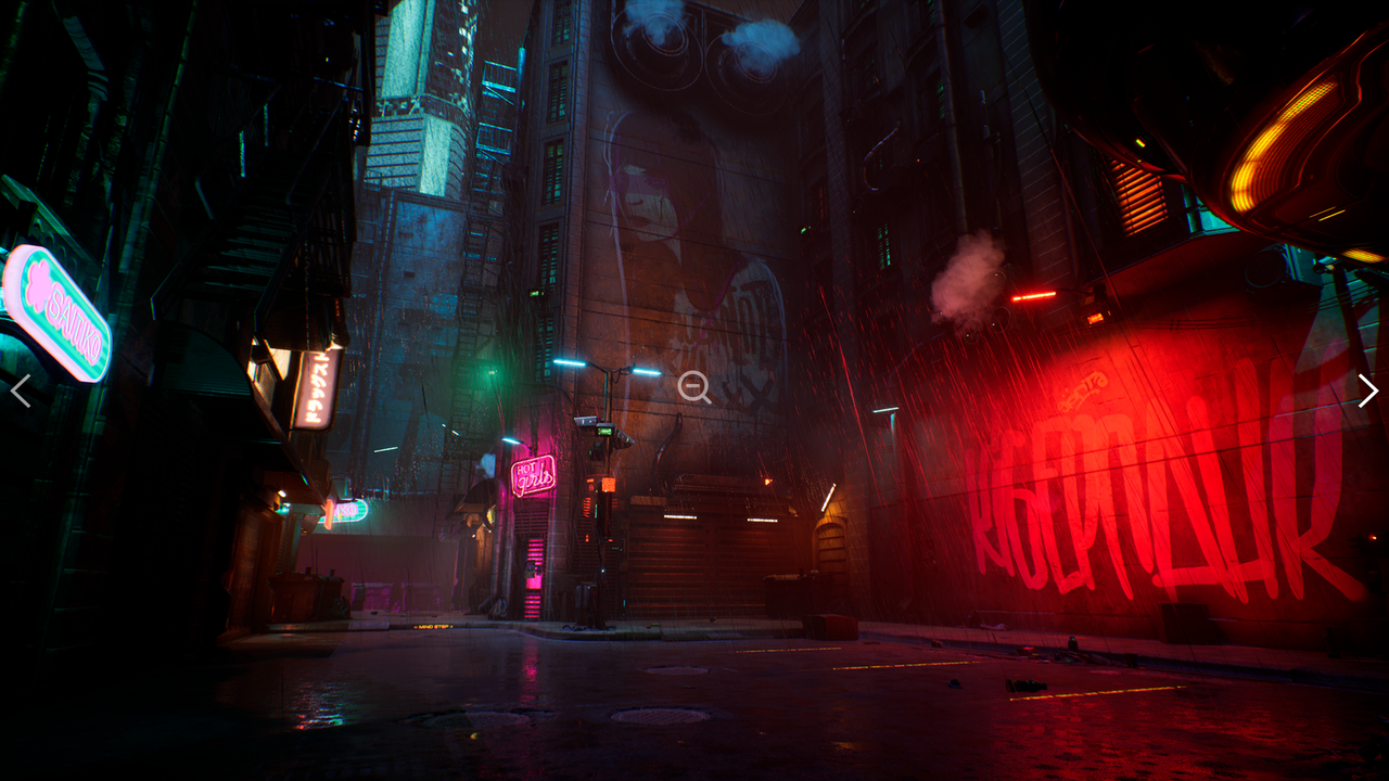 [ Unreal Engine Landcape ] CYBERPUNK STREET