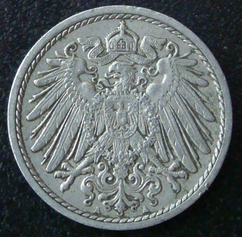 ¡¡A la antigua!! 5 Pfennig. Alemania (1905) ALE-5-Pfennig-1905-anv