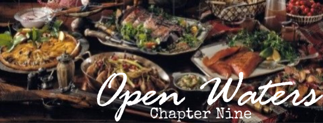 Chapter 9: A feast of food upon a large table