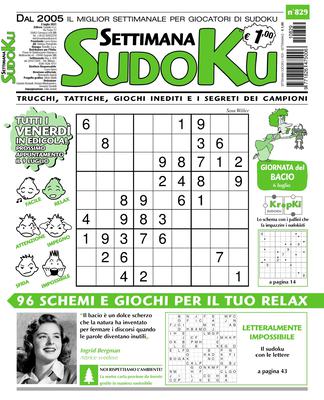 Settimana Sudoku N.829 – 02 Luglio 2021