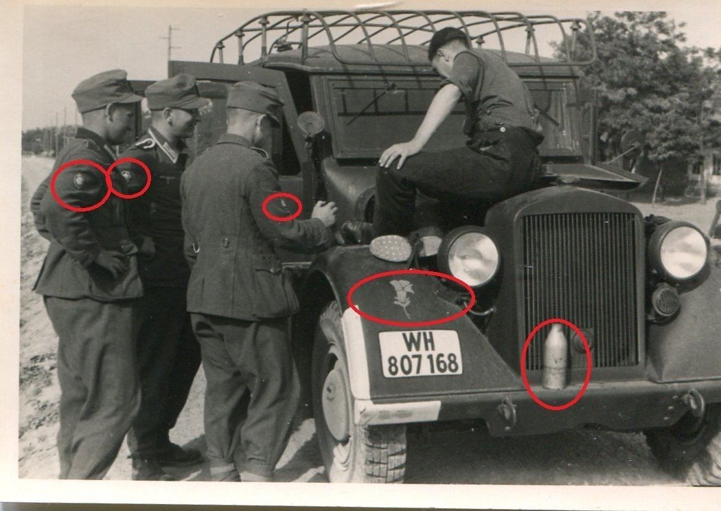 Einheitsabzeichen Enzian Gebirgsjäger WH LKW