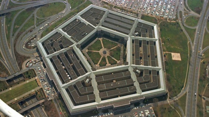 Kantor Kementerian Pertahanan AS yang lebih dikenal dengan nama Pentagon.
