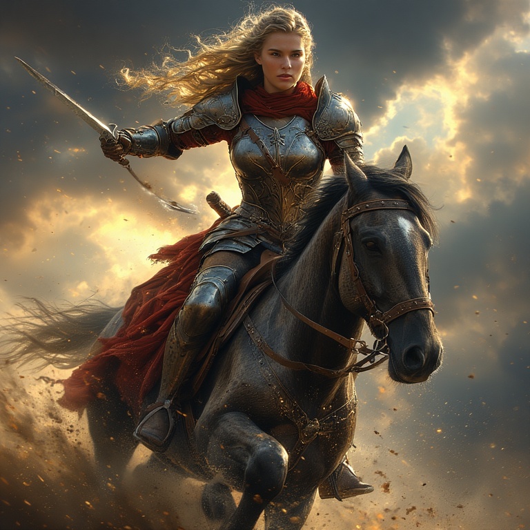 Armored-woman-charging-into-ba-(29)
