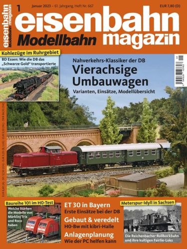 Cover: Eisenbahn Modellbahn Magazin No 01 Januar 2023