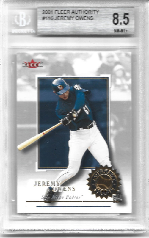 2001 F Auth 116 B Graded 8 5 J Owens