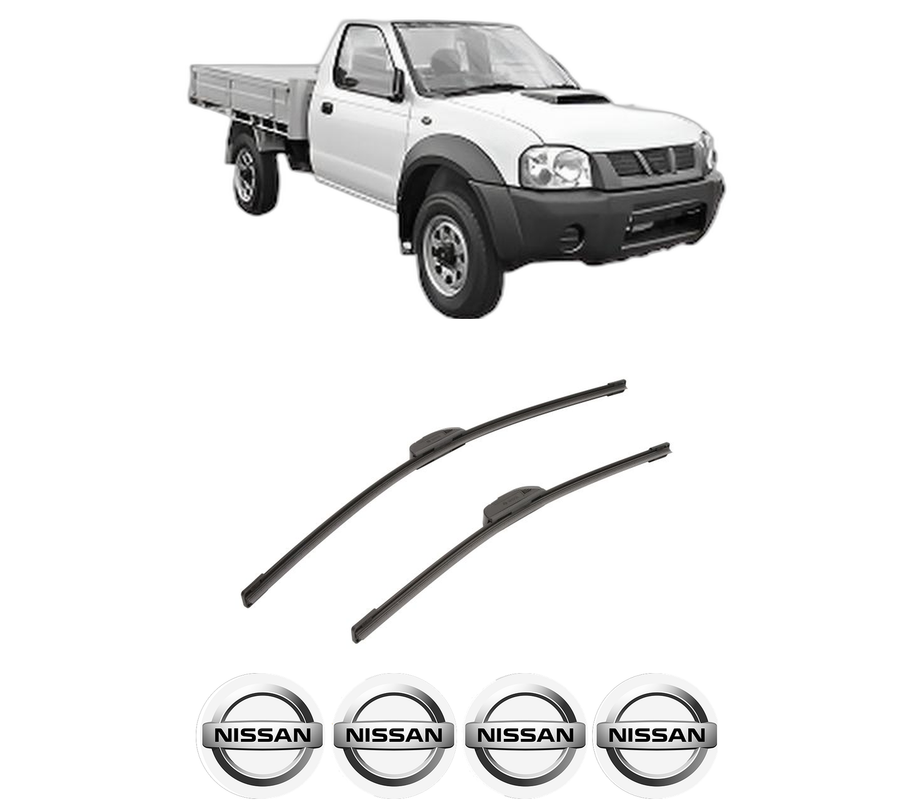 Set stergatoare auto NISSAN NAVARA NP300 Platform/Chassis (D40) din 2008-2010, pentru parbriz auto, 2 bucati, Bosch Aerotwin Retrofit, din cauciuc siliconat rezistent, 4 Stickere Auto NISSAN