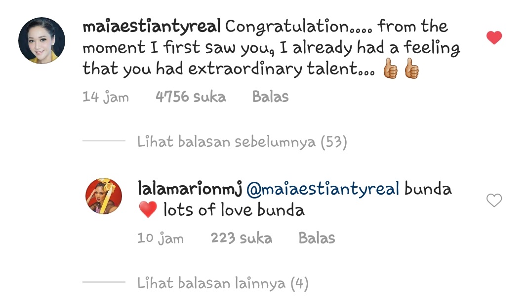 Instagram @lalamarionmj