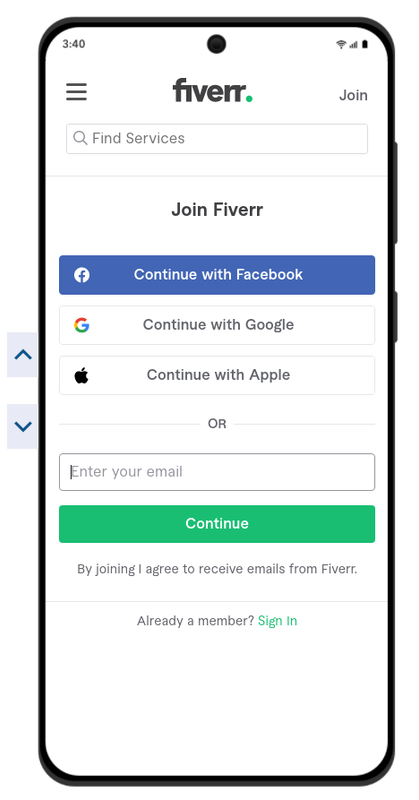 Make Money From Your Phone using Fiverr