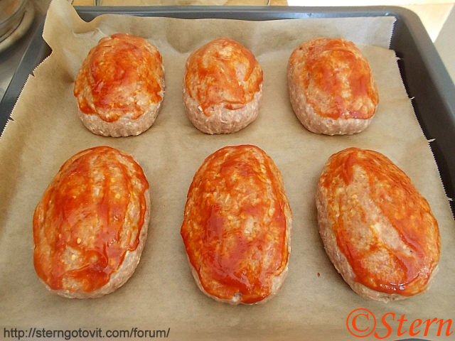 Котлеты в духовке с яйцами «Фальшивые зайцы»