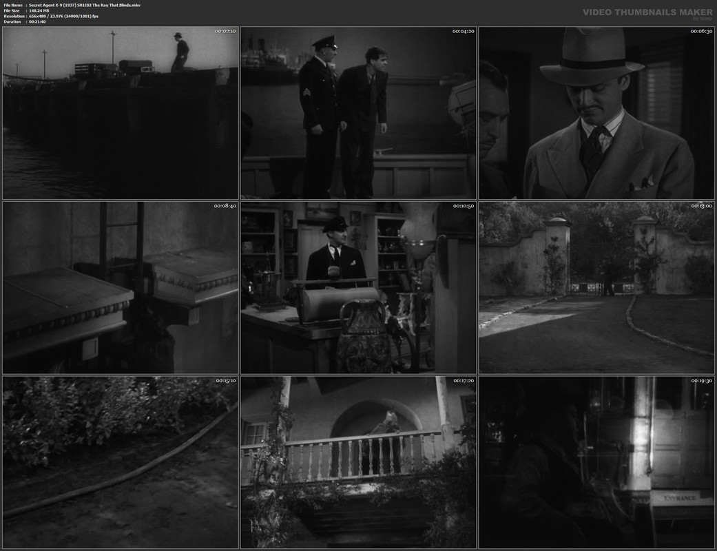 Secret Agent X-9 (1937) S01E02 The Ray That Blinds.mkv