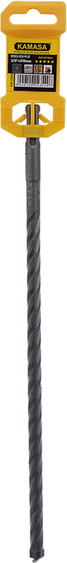 BROCA SDS-PLUS CON 4 ARISTAS DE CORTE 3/8"x310mm 5 ESTRELLAS KAMASA