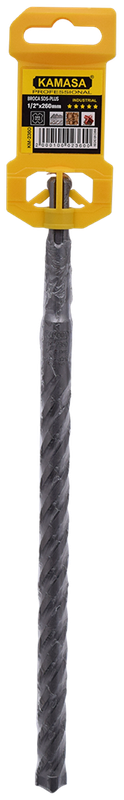 BROCA SDS-PLUS CON 4 ARISTAS DE CORTE 1/2"x260mm 5 ESTRELLAS KAMASA