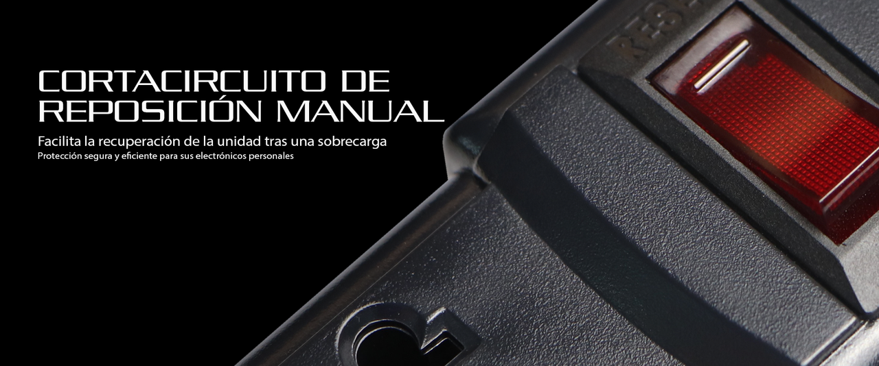 Gráfico mostrando cómo la regleta Forza protege computadoras y televisores de picos de voltaje.