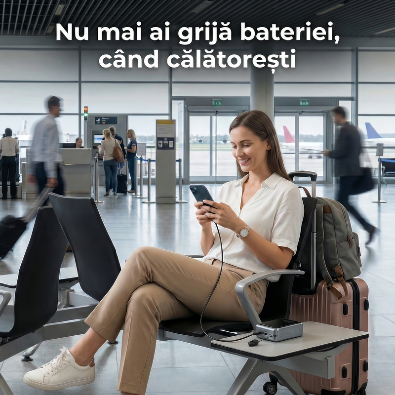 Baterie Externa Daden 20.000mAh, Power Bank Portabil, Incarcare Rapida 22.5W, 3 Porturi, Display LED, Compatibil Apple, Samsung, Universal, Cablu Inclus, Type-C, Lightning, Micro-USB, USB-A, Gri modifica bateria roz sa fie nuanta ca ce s4CKw MDXRfut Ov eip Wa Bg Yuhg5j Fy TMWQe Wi Bc P4jd A 2k