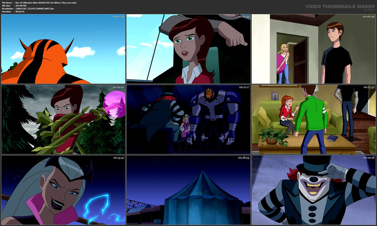 Ben 10 Ultimate Alien S01E03 Hit 'Em Where They Live.mkv