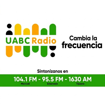 104.1 UABC Radio (Mexicali) - 104.1 FM - XHBA-FM - Universidad Autónoma De Baja California - Mexicali, Baja California Λογότυπο