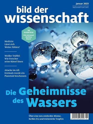 Cover: Bild der Wissenschaft Magazin No 01 Januar 2023