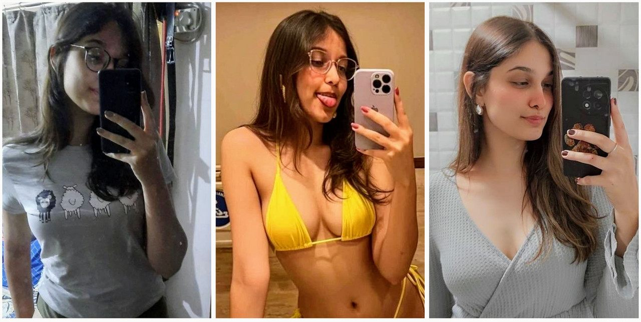 Sexy Indian Hot Babe teasing mirror selfie nude