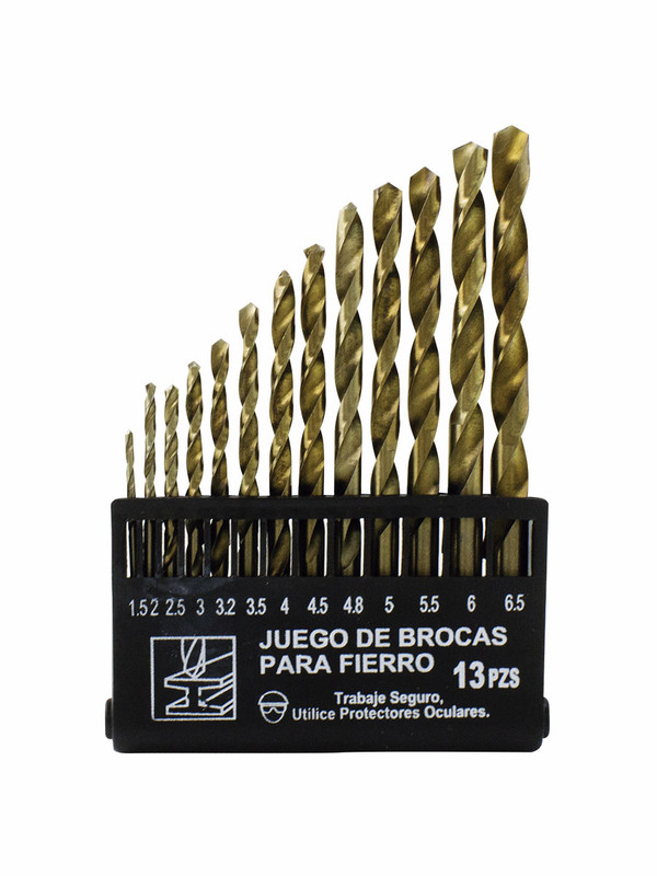 JUEGO DE BROCAS P. FIERRO 13 PZAS ASAKI