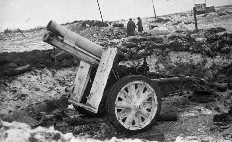 Орудие противника, захваченное при снятии блокады.1