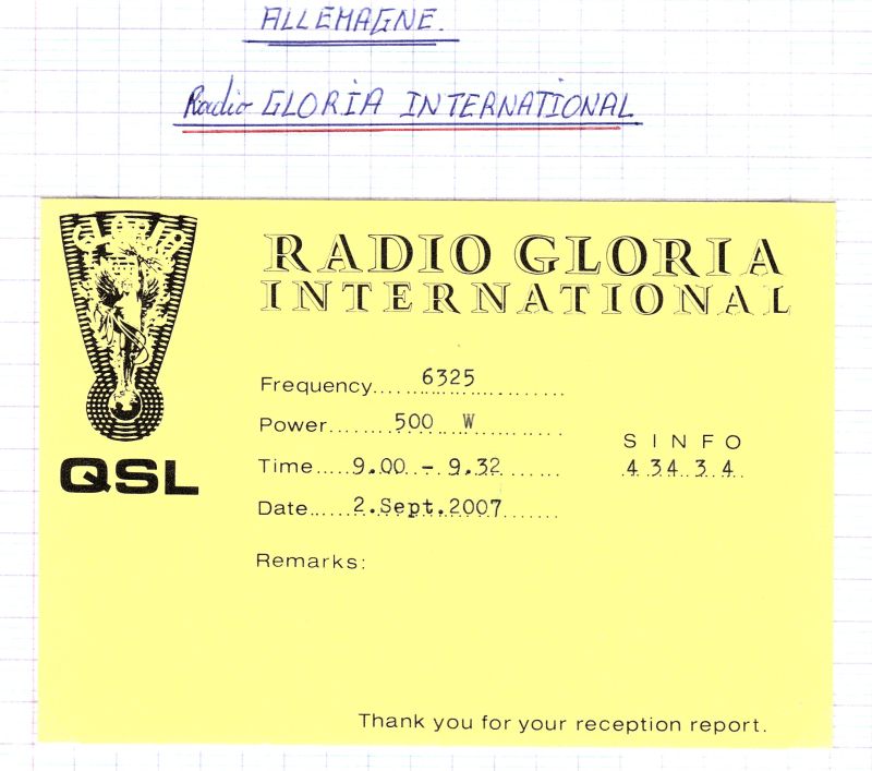 QSLs stations pirates HF allemandes après 2000 (suite) QSL-R-GLORIA-INTER-07