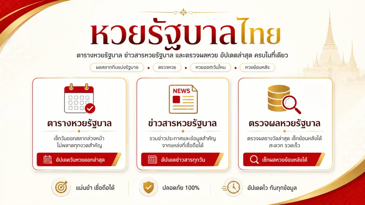 ภาพรวมประเภทข้อมูลสลากกินแบ่งรัฐบาลไทย