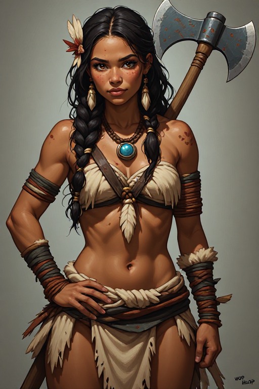naked-polynesian-girl-warrior-(33)