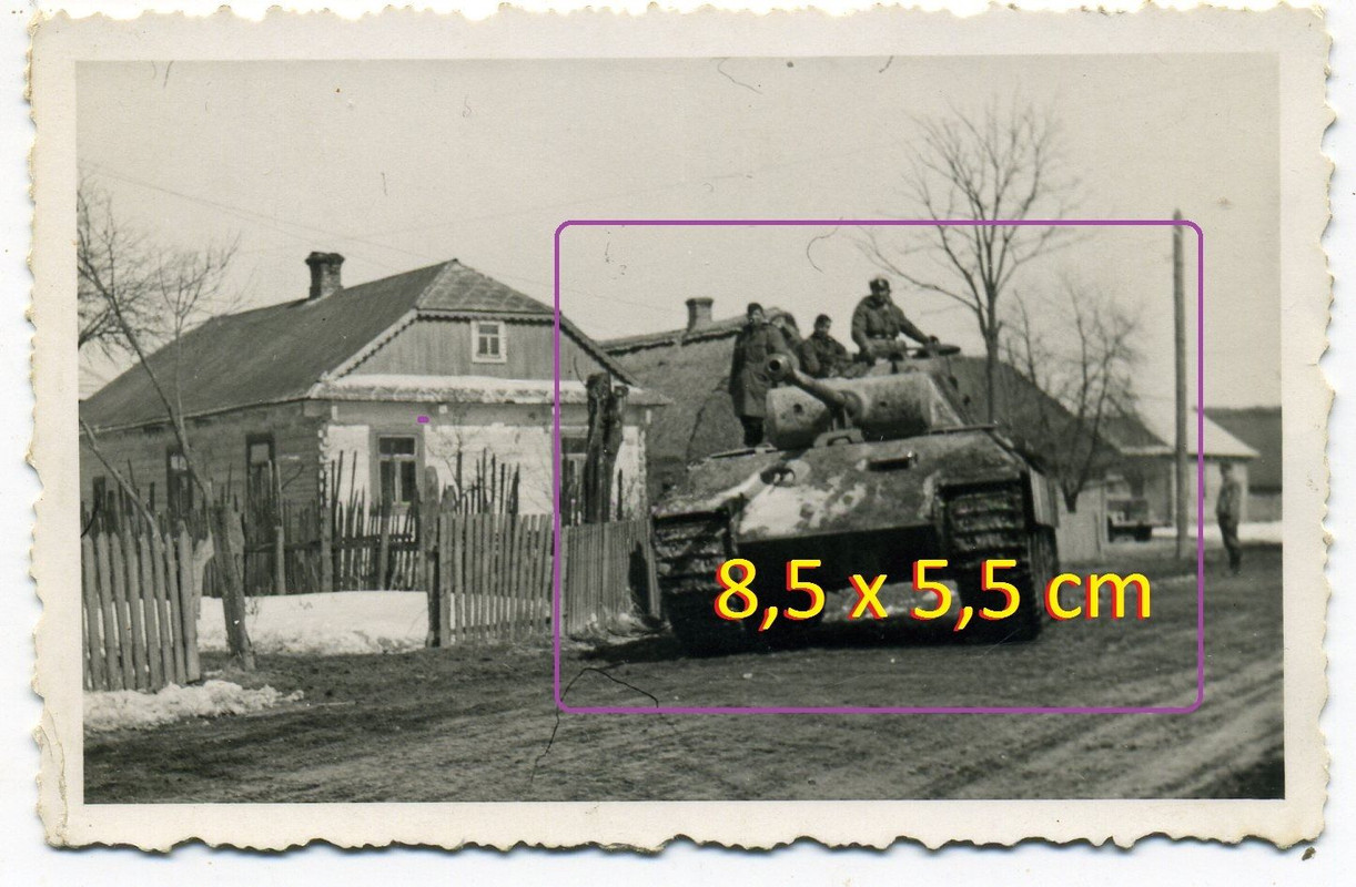 Foto deut. Panzer V Panther Rückzugskämpfe aus R