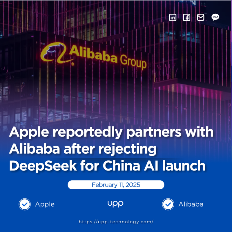Apple reportedly partners with Alibaba after rejecting DeepSeek for China AI launch