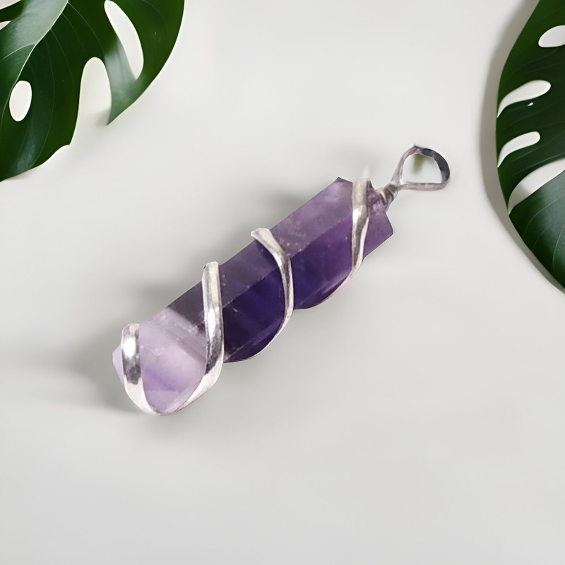 Amethyst Double Point Pendant