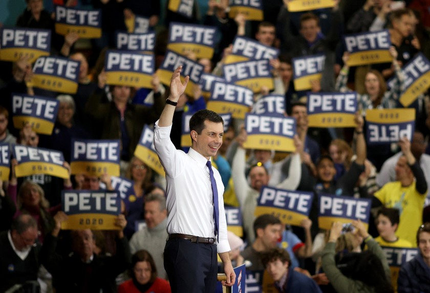 Pete Buttigieg during his Campaign