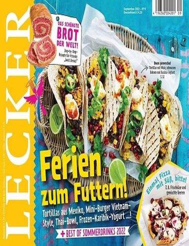 Cover: Lecker Kochmagazin September No 09 2022