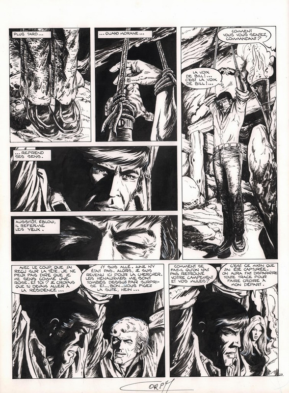 R - Planche 27 - tome 28 Opération Wolf - 31 x 42.9 cm - 1000 € 