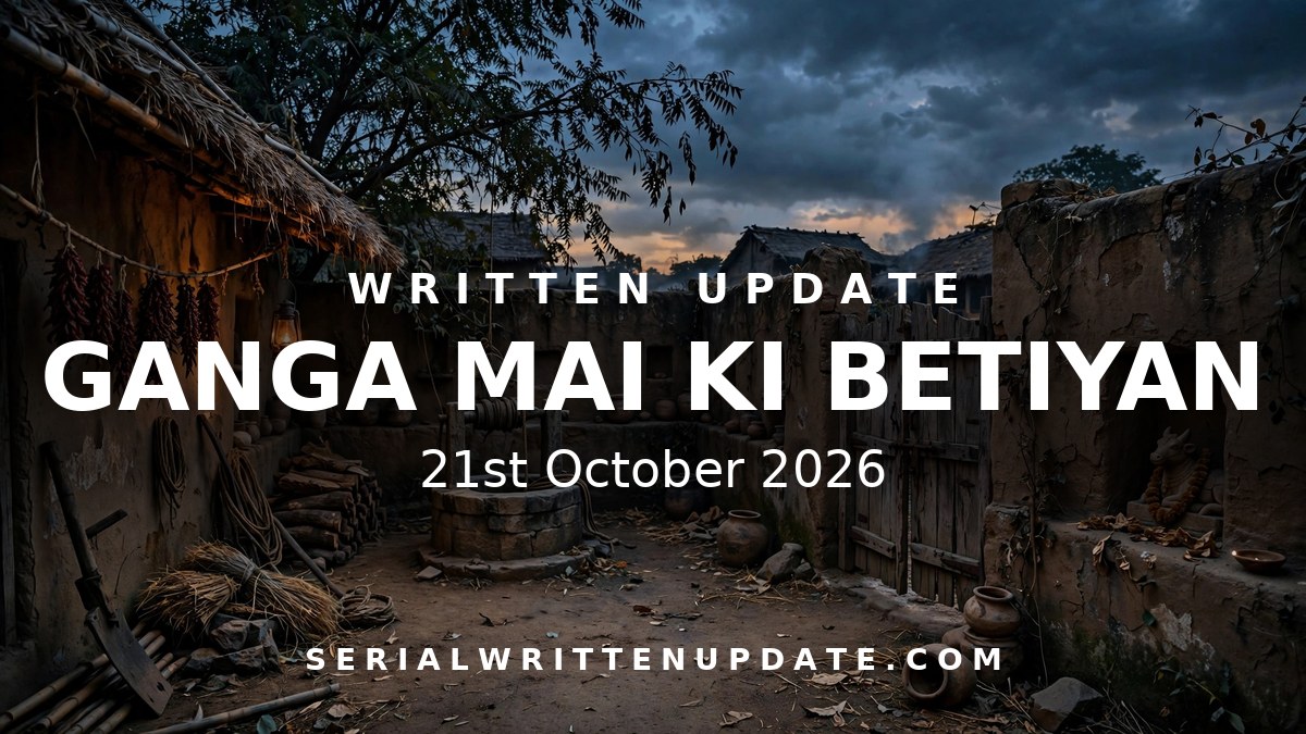 Ganga Mai Ki Betiyan Upcoming 21st October 2026 written update: Sahana overhears Manohar's secret