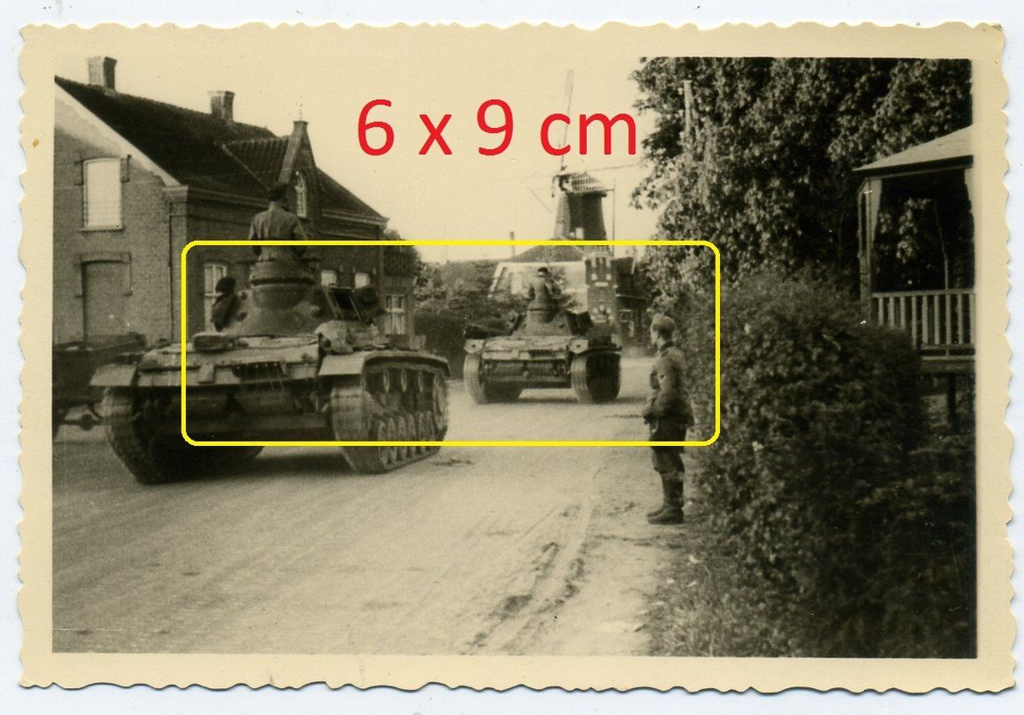 Panzer Vormarsch Windmühle in Holland Frankreich