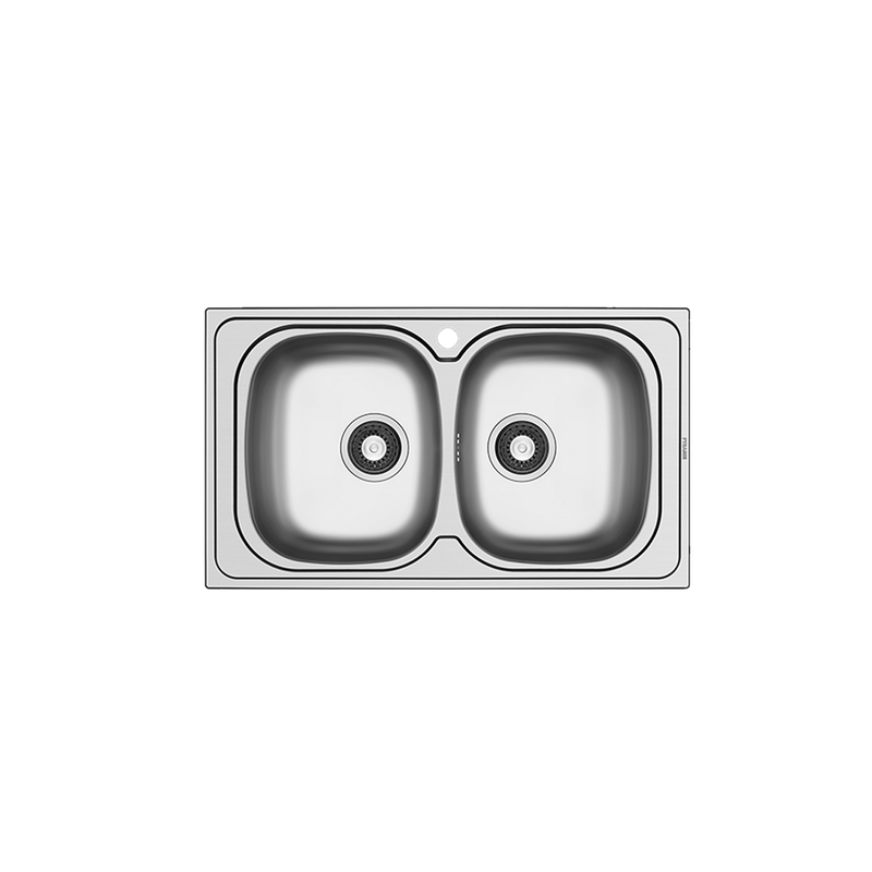 Νεροχύτης Ανοξείδωτος Sparta Pyramis 86x50