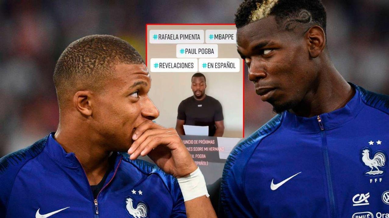 Hermano de Pogba amenaza con revelar intimidades de Mbappé