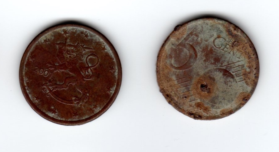 2013-08-01 - 2kpl 5 cent 2001 & 2008 (Ruissalo-p